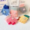 Children's Gloves Female Winter Boy Winter Warm Cartoon Cute Baby Full Finger Five Fingers Thickened Gloves