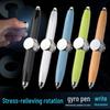 Creative Luminous Multifunction Spinner Pen with LED Light – Writable Decompression Ballpoint.
