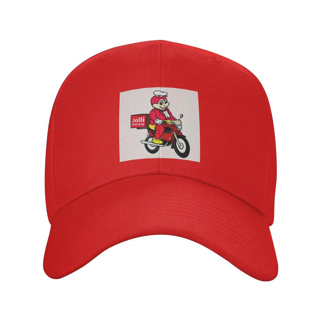 JOLLIBEE DELIVERY FILIPINO FOOD POCKET TEE Baseball Caps Snapback Baseball Hats Breathable Casual Casquette Outdoor Unisex