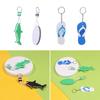 Rowing Inflatable Boats Pool Parts Key Pendant Water Floating Keychain Sailing Fishing Keyring