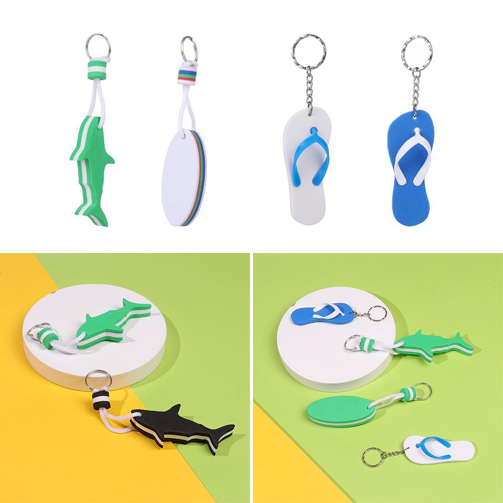 Rowing Inflatable Boats Pool Parts Key Pendant Water Floating Keychain Sailing Fishing Keyring
