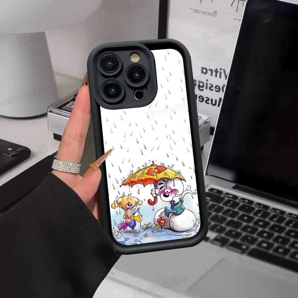 Cartoon D-Diddl Phone Case For IPhone 17 16 15 14 13 12 11 Pro Max Plus Silicone Shockproof Case