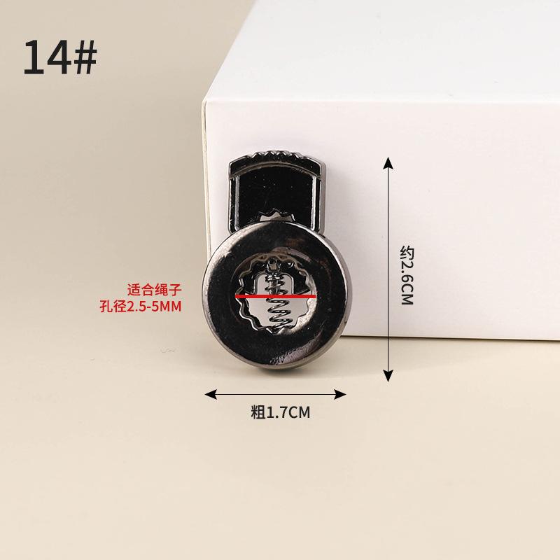 Металлическая пружинная пряжка с двумя отверстиями, пряжка «пятачок», застежка штанины, эластичная пряжка, веревочная пряжка для пуховика, свитера