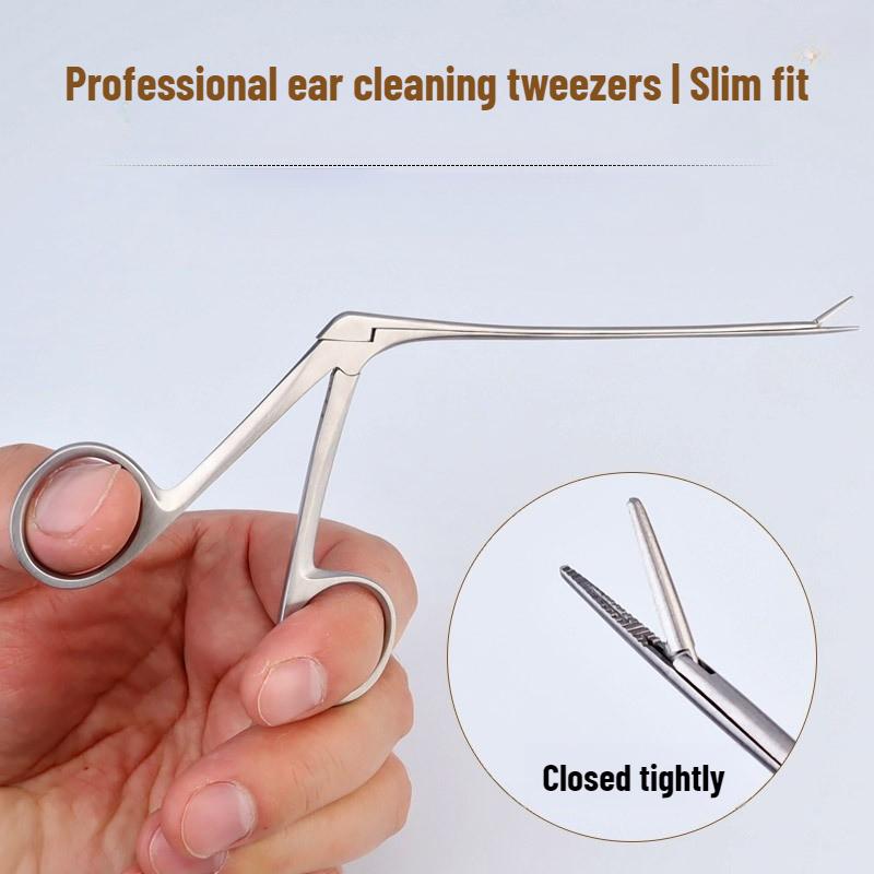 Ear Wax Picker Pliers Tongs Earwax Remover Micro Alligator Crocodile Nasal Forceps Ear Wax Canal Cleaner Clip Tweezers Tool