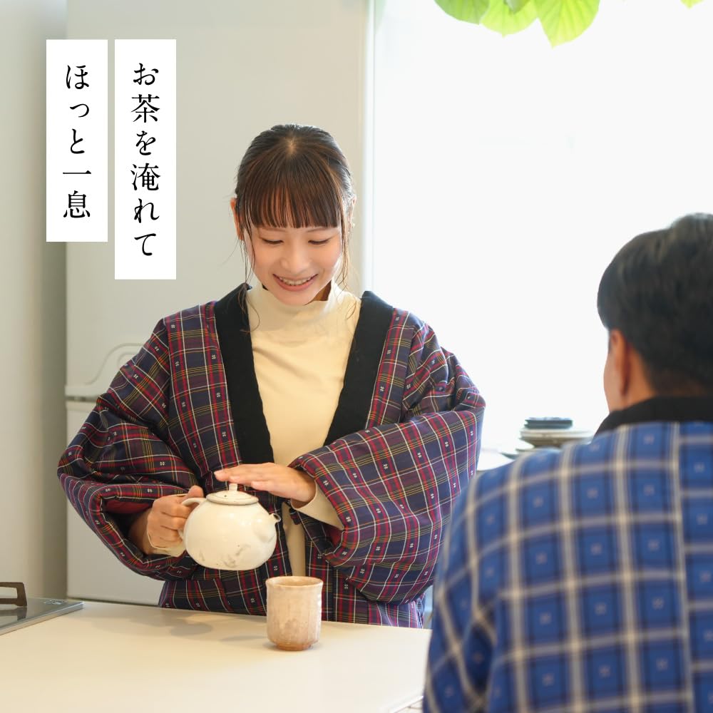 [Tayutafu] Kurume-ori Hanten (Japanese padded jacket) for women, made in Japan. One size fits all. A perfect gift for Mother's Day, Respect for the