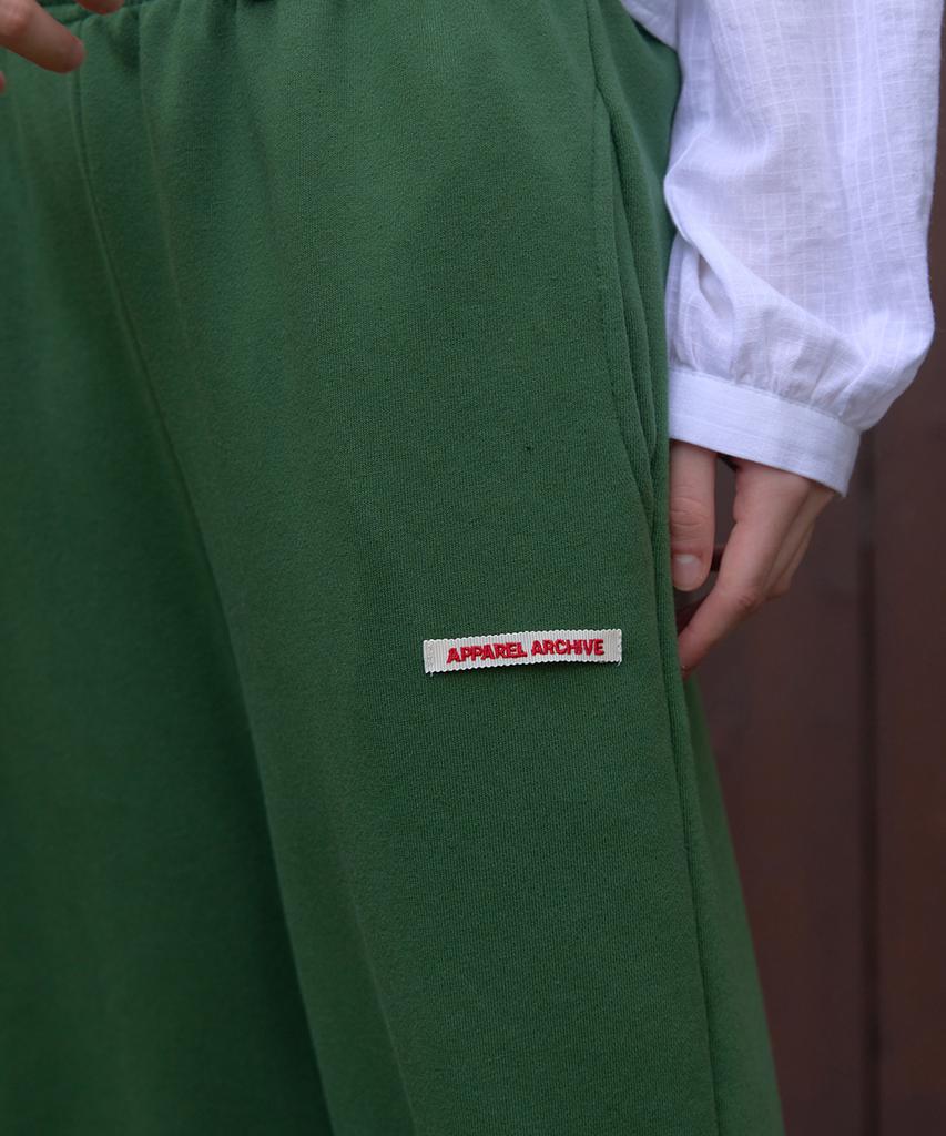 APPAREL ARCHIVE Зеленые широкие брюки с эластичным поясом