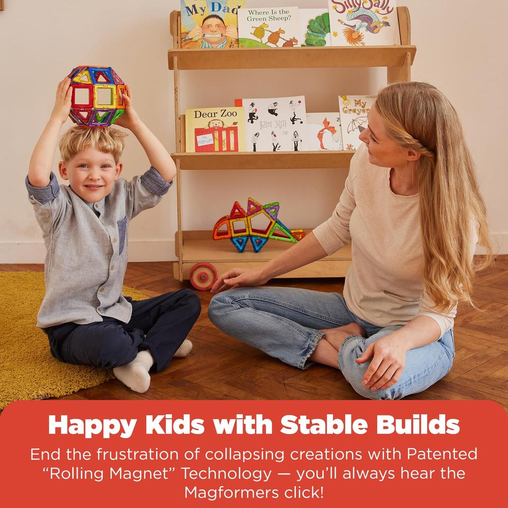 Magformers Designer Magnetic Building Educational Toy for Fostering Creativity 62-Piece Set, Blocks, [Used]