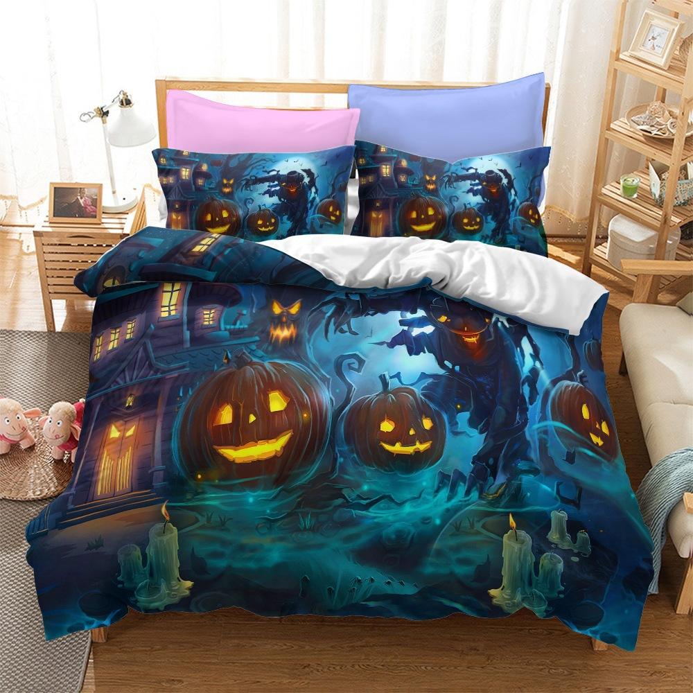 Halloween Series Bedding Three-Piece Home Textile Kit
