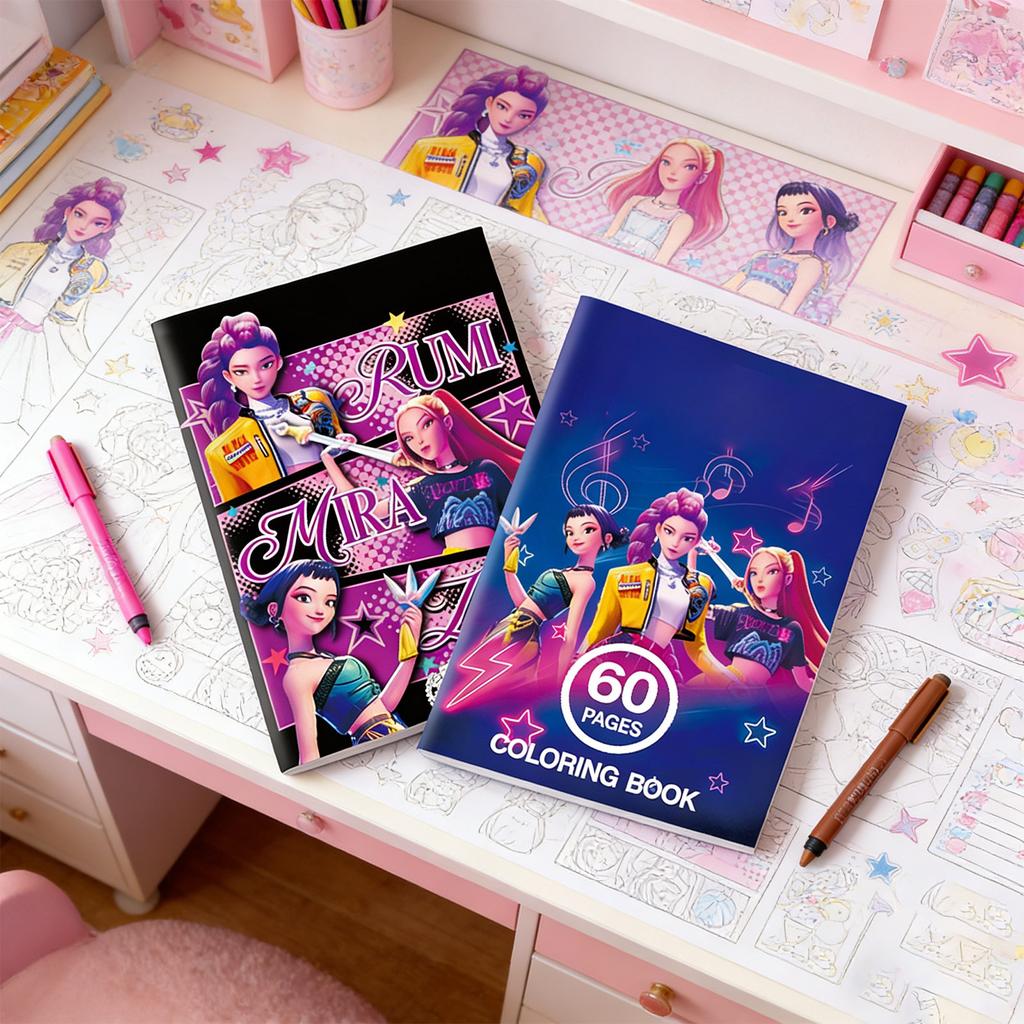 Книги для рисования, раскраски, детские иллюстрированные книги и раскраски на тему аниме.