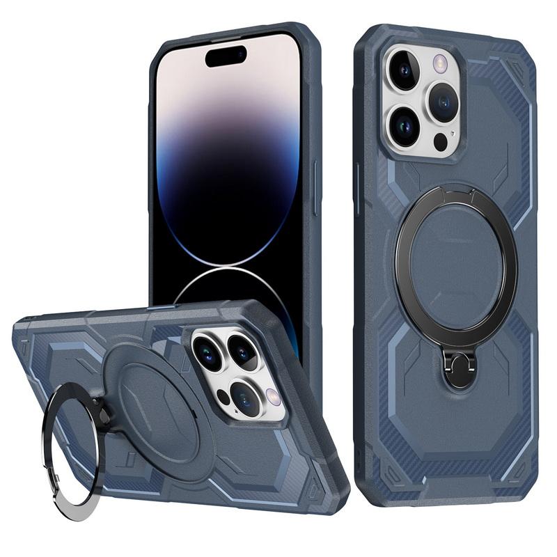 Для iPhone 16 15 Pro Max 14 Pro 13 12 11 чехол для MagSafe Soft Edge ударопрочный беспроводной зарядный кронштейн вращающийся на 360 градусов магнитная задняя крышка