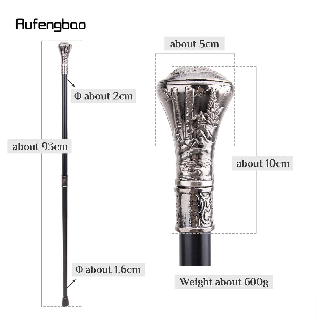 Animals Bear Hawk Deer Wolf  Phoenix Totem Relief Walking Cane Fashion Walking Stick Gentleman Crosier Knob Walking Stick 93cm