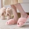 Fashion Warm Shoes Woman Slip House Slippers Cozy Home Furry Slippers Indoor Casual Slipper Open Toe Soft Sole Fuzzy Home Shoes