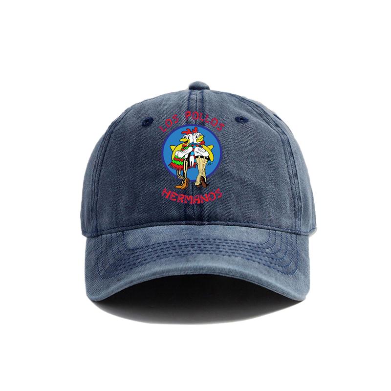 Los Pollos HerUnisexos Baseball Cap Distressed Hats Cap Unisex Retro Outdoor Summer Adjustable The Chicken Brother Hat