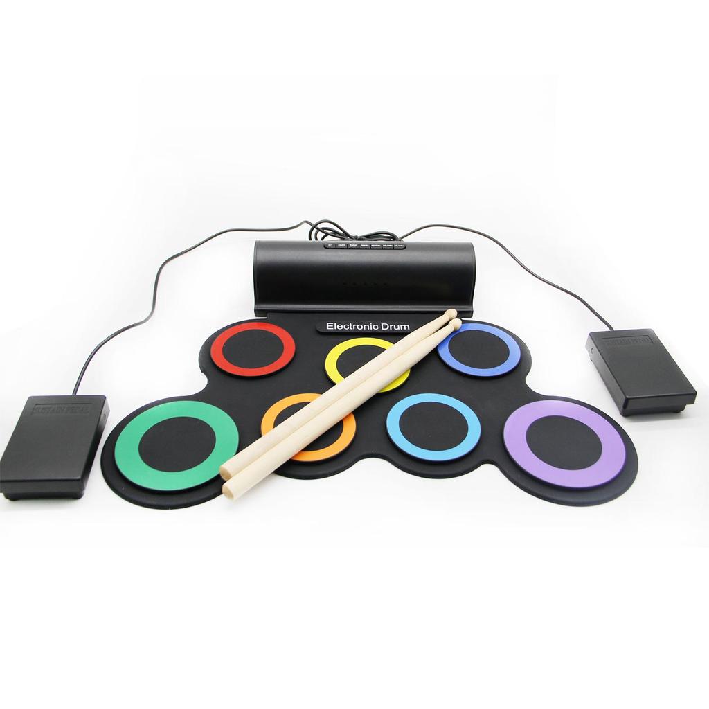 IWord Портативная электронная барабанная установка Bluetooth для детей - Инструмент для начинающих с ручным управлением