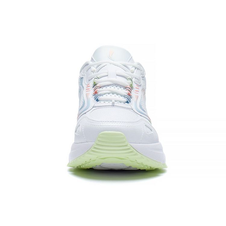 Li-Ning Кроссовки для бега из ткани Rebound, кожи, амортизирующие, нескользящие, износостойкие, дышащие, легкие, с низким верхом, женские кроссовки ARLS006-4