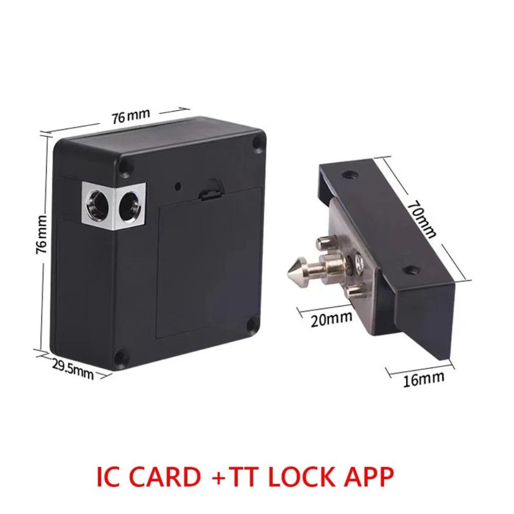Умный замок для ящика T8, карта IC, приложение TTLock, разблокировка, замки для деревянных дверей мебели, безключевой, невидимый, сенсорный, простой в установке