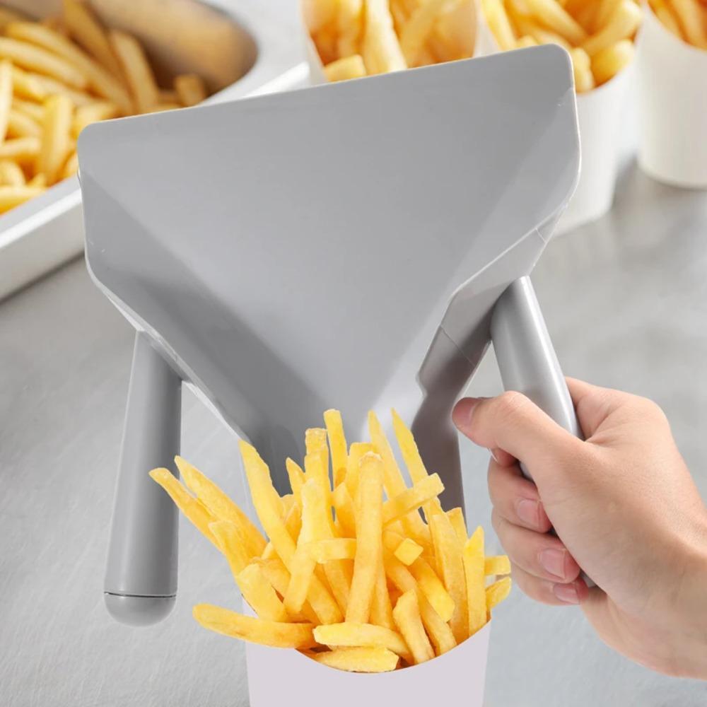 Plastic French Fries Shovel Gray Popcorn Bagger Durable Chip Scoop  Fast Food Restaurant
