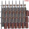 Ming Dynasty Soldiers Weapons Action Figure Accessories Helmet Armor Medieval Building Blocks Bricks Toys For Children Gifts