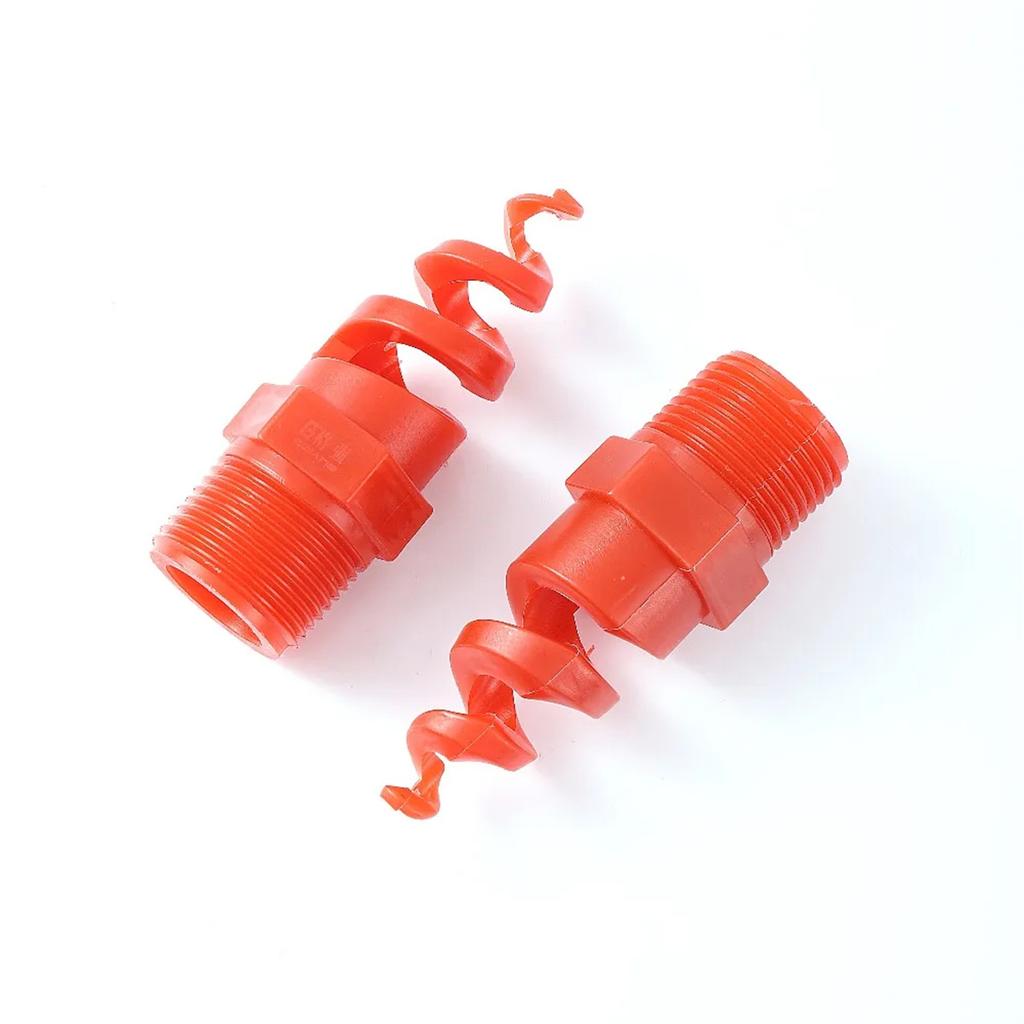 Spiral Cone Atomization Nozzle 1/4" 3/8" 1/2" 3/4" 1" Male Thread Plastic Sprayer Head Stainless Steel Irrigation Mist Sprinkler