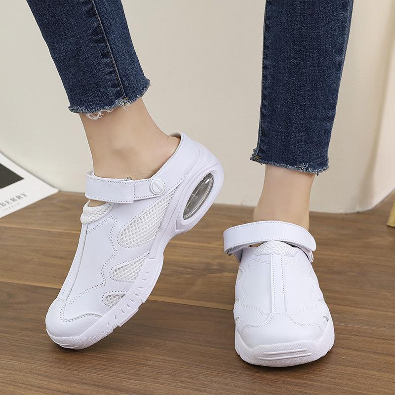 Women's Size 49 Soft Sole Breathable Non-Slip Flat Medical Nurse Shoes - Comfortable, Deodorizing, and Cross-Border Usage