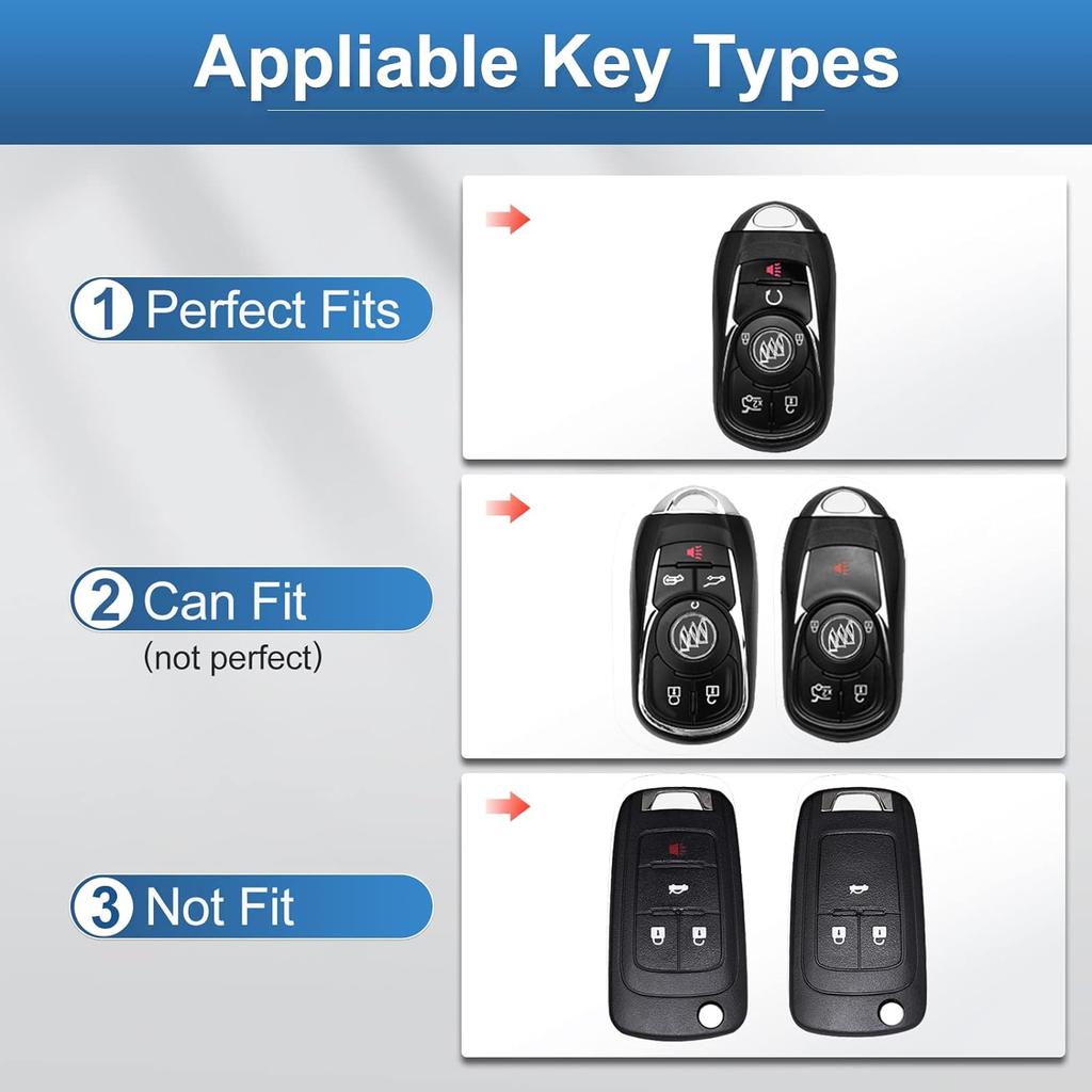 Чехол для брелока Buick с брелком, мягкий защитный чехол для ключей из ТПУ, подходит для Buick Encore Enclave Lacrosse Envision Verano Regal GL8, 5 кнопок Smart