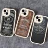Бренд J-Jack D-Daniel Роскошный чехол для телефона для IPhone 16 15 14 13 12 11 Pro Max Plus Ударопрочный кожаный чехол