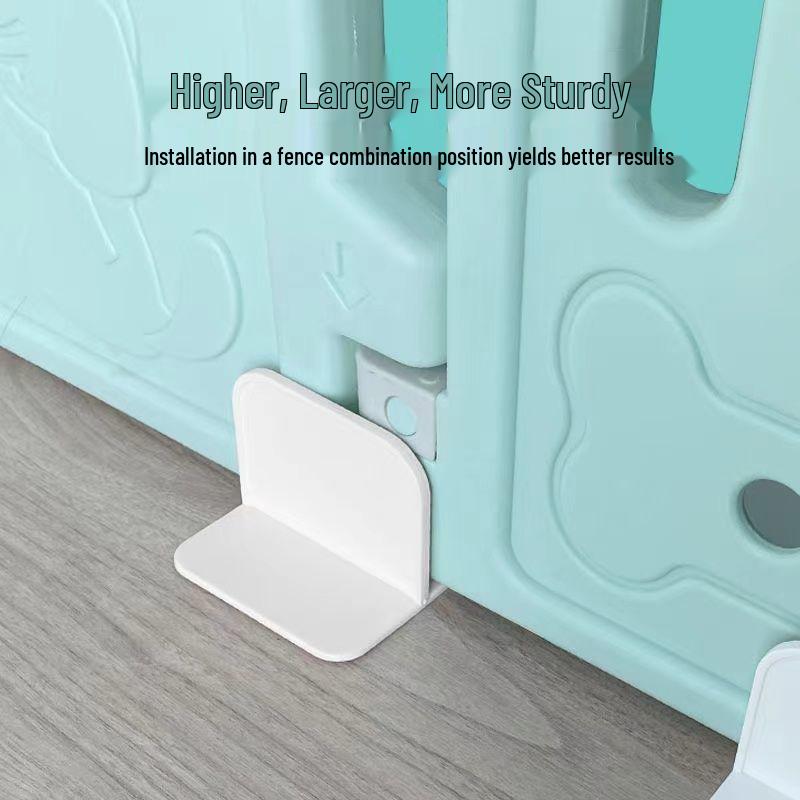 Складной манеж для игр для младенцев и детей с нескользящим ковриком, прочным основанием на присосках и усиленным бампером с пряжками