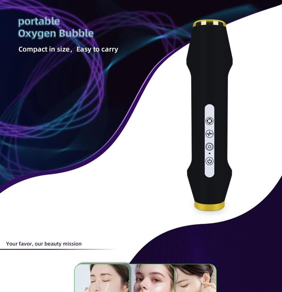 2025Обновление кислородной пузырьковой ручки CO2 кислородный портативный аппарат для ухода за кожей лица, CO2 гель для ухода за кожей лица, СПА для лицаOxygen Beauty