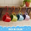Wenqik 12 Pcs Colorful S Hooks Hanging Stainless Steel Multi Functional Metal Hanging Hooks Reversible Metal S Shaped Hook for Kitchen, Bathroom,