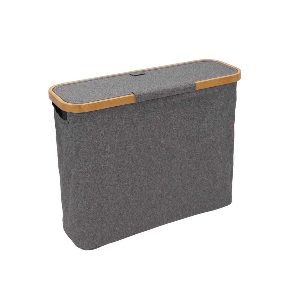 Toilet Paper Storage Basket 12 Roll Capacity Foldable Non Slip Bathroom Paper Holder with Cover and Transparent Window