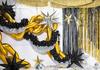 3D Star Foil Balloon 95cm Black