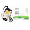 Mini Desktop Zinc Alloy Golf Bag Pen Holder with Lawn Base Clock Golf Pens Souvenir Gift