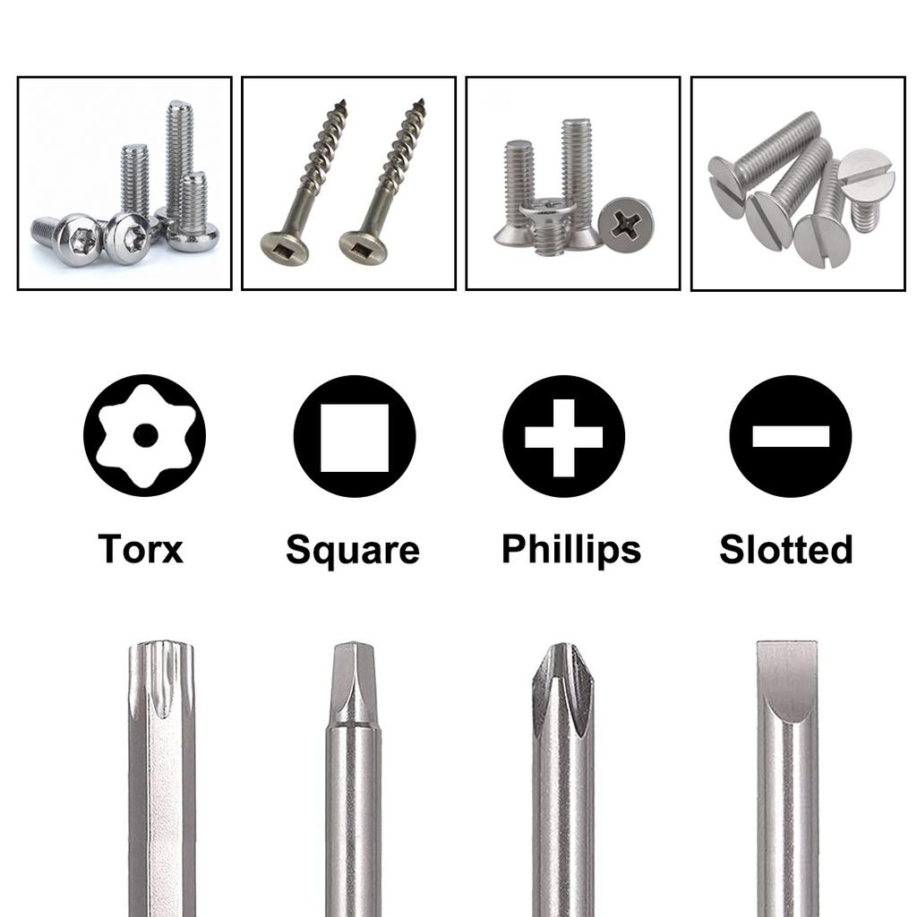 Отвертка бита Torx шлицевая Phillips квадратный наконечник гнездо магнитная головка 1/4 хвостовик для инструмента дрели прецизионная отвертка бита