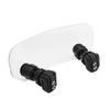 Motorcycle Windshield Extension Universal Adjustable Airflow Windscreen Extender Fits All Motobikes (Transparent)