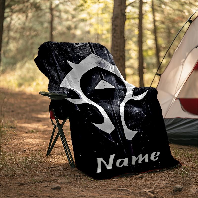 Personalized Custom Name Blanket - World of Warcraft Print Design,Blanket for Sofa,Bed,Travel,Camping - Soft and Warm, Great Gift