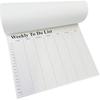 Weekly To Do List notepad, Hourly Schedule, Monday-Sunday, 6am-10pm,Task Planner & Activity Log Notepad – 8.5 x 11” Undated Daily & Hourly