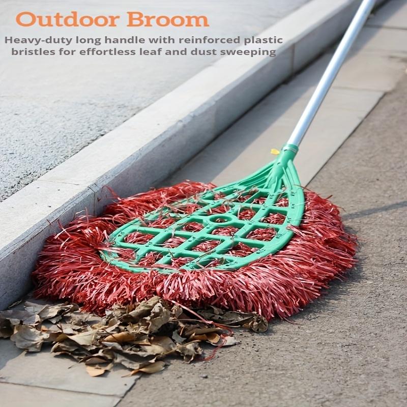 This Is a Very Large Broom, with a Bent Handle To Save Bending And Cleaning. It Is Suitable for Outdoor And Patio Cleaning. Plastic Broom.