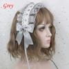 Women Lolita Headband Headdress Lace Ribbon Bowknot Japanese Sweet Cute Cosplay