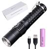 LIGHTFE U23 Multifunctional LED Flashlight Long Life Torch Portable Lighting LED Light USB Direct Rechargeable Waterproof 6 Use Can Be Used for Fire