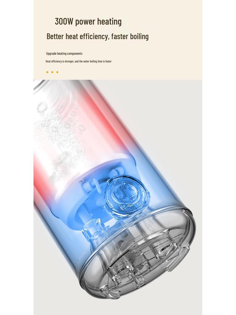 Portable Stainless Steel Rapid Boil Travel Kettle with Anti-Dry-Burn