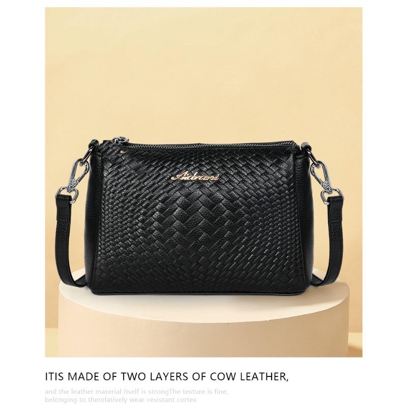 Женская сумка через плечо, новая, из натуральной кожи, для мам, дорожная сумка, сумка через плечо, плетеная сумка