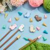 30PCS Sheep Like Knitting Needle Stoppers Needle Point Protectors Needle Tip Stoppers for Hand Knitting Quilting Craft