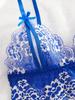 For Women Transparent Erotic Underwear Blue Bra Set Hot Sexy Lingerie Woman Babydoll Dress Bra And Panties Two Piece Sets