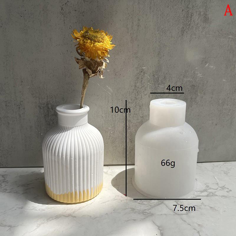 Домашние поделки Вазы для цветов Силиконовые формы DIY Эпоксидная штукатурка Бетонный цветочный горшок