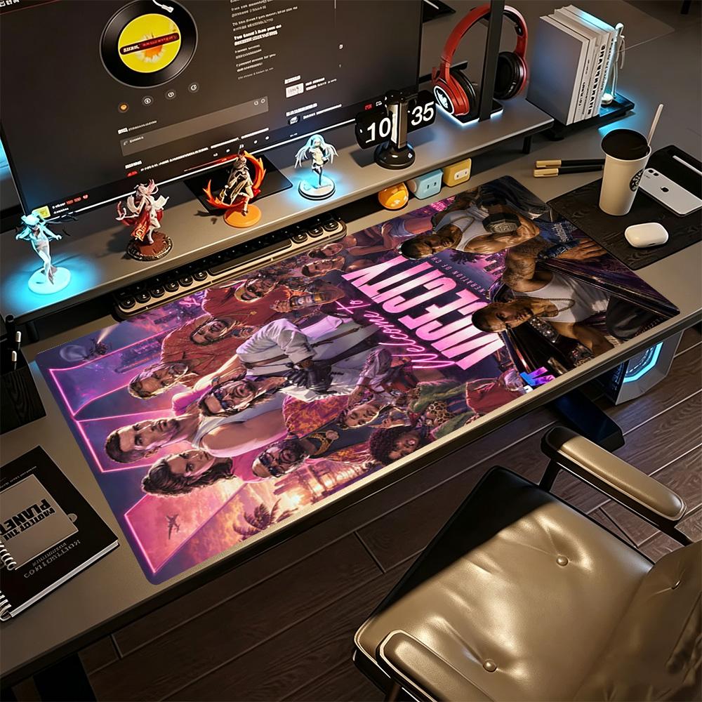 Gta Gaming Mouse Pad Keyboard Pad Office Mouse Mats Non-Slip Rubber Bottom Computer Decor Item Office Use