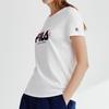 Fila Футболки Женские Белые С Круглым Вырезом Умеренно Прямого Кроя F11W928129FWT