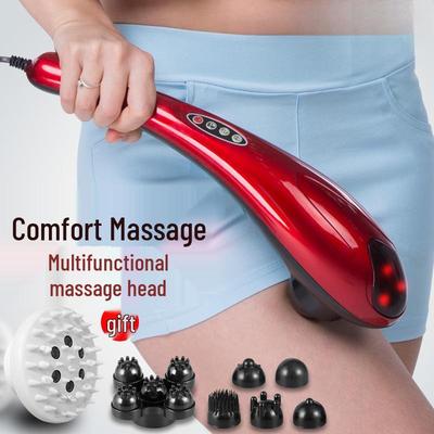 Дельфин Ручной Электрический Массажер: Полная вибрация перкуссии для спины, плеч, талии