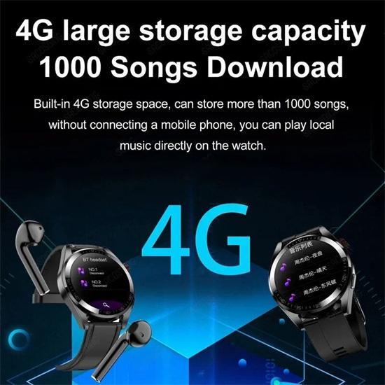 SACOSDING 4 ГБ локальная музыка умные часы с записью голосового помощника AMOLED экран умные часы Bluetooth вызов умные часы для мужчин Android 2024