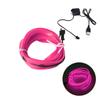 1-5M Neon String  Strip Atmosphere EL Wire  LED Light  Car Interior  Decor Lamp Flexible Neon Light    USB Drive USB