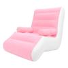 Inflatable Sofa Bed, Portable Foldable PVC Soft Flocking Blow Up Couch Fast Inflation Lounge Ch  Sofa Suitable for Indoor Living Room Gaming Bedroo